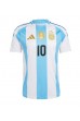 Fotbalové Dres Argentina Lionel Messi #10 Domácí Oblečení Copa America 2024 Krátký Rukáv